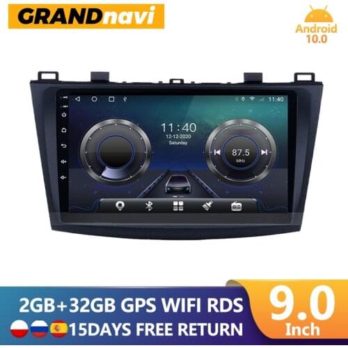 GRAND 2 Din Radio Android 10 For Mazda 3 2010 - 2015 GPS Navigation Autoradio Car Multimedia Video Player with RDS 4G 2din dvd