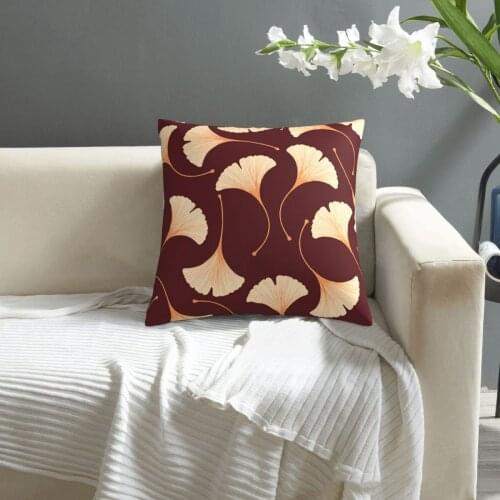 Seamless Floral Pattern With Ginkgo Biloba Leaves pillowcase printed cushion cover sofa waist pillow pillow cover