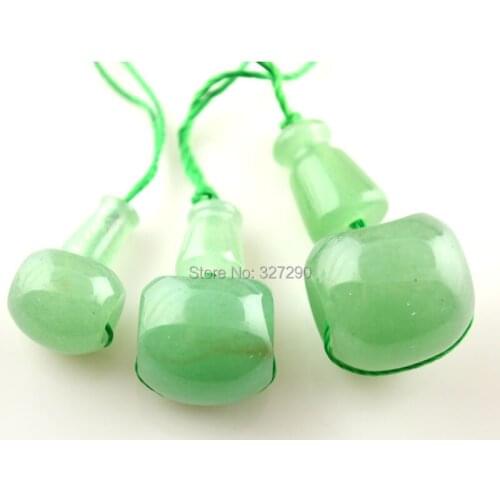 10Sets Natural Green Aventurine Tibetan Buddhism Guru Beads Stupa Tee Prayer Jewelry Making Accessories DIY Findings