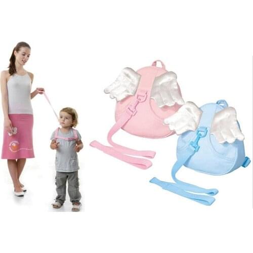 Childrens Backpack Kid Keeper Safety Harness Anti-lost Baby Bag Angel Wings Bags With Adjustable Leashes Strap Of Baby Care