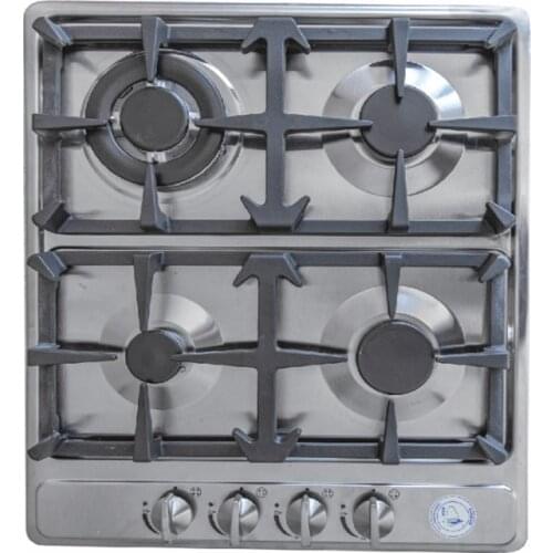 4 Burner Gas Stove Cooker 2.5KW+2.3KW+2.0KW+1.8KW 580*500*80mm Stainless Steel GR-1004 Boat Caravan RV