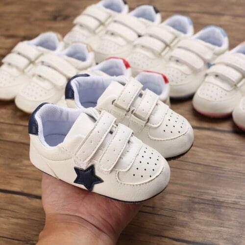 NEW 0-18M Toddler Baby Boys Girl Crib Shoes Soft Soled Lace up Shoes Sneaker Newborn Infant Prewalker
