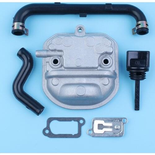 Cylinder Head Cover Seal Oil Tube Pipe Filler Cap Kit For Honda GX35 GX35NT Engine Trimmer Brushcutter Lawnmover