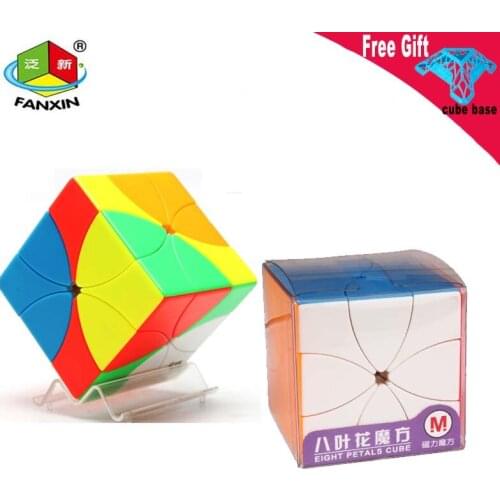 Yuxin Eight Petals Magnetic Cube 3x3 Eight Leaf Flowers Puzzle Strange Shape Speed-Cube Professional Puzzle For Childrens Toys