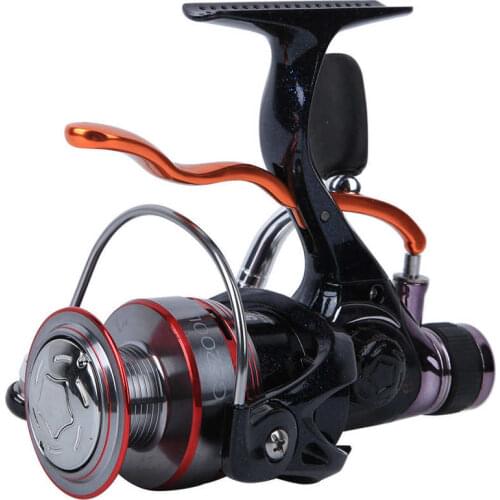 GE200 5+1BB 5.21 Hand Brake Metal Spool Fishing Wheel 6 Bearings Lure Rear Brake Discharge Force Spinning Reel Fishing Tools