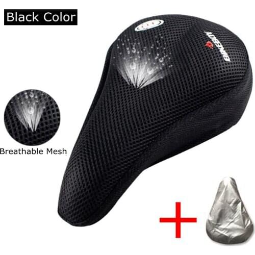 Cycling Bicycle Saddle Soft Seat Cover Breathable Soft Silicone Bike Seat Cushion Sponge Pad Comfort Cover Bicycle Accessories
