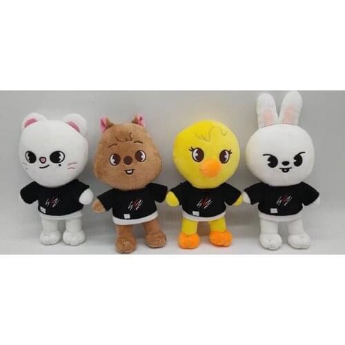20cm Skzoo Plush Toys Stray Kids Cartoon Stuffed Animal Plushies Doll Wolf Chan Leebit Fox.ny Jiniret Puppym Kids Fans Gift