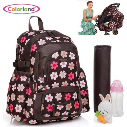 Colorland Baby Bag Organizer Tote Diaper Bags Large Nappy Bag For Stroller Diaper Backpack Mother Maternity Bags Mom Backpack