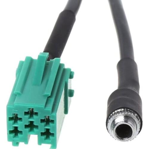 Aux Cable Adapter Mini ISO Female Jack Extension Wire For Radio Player D7WD