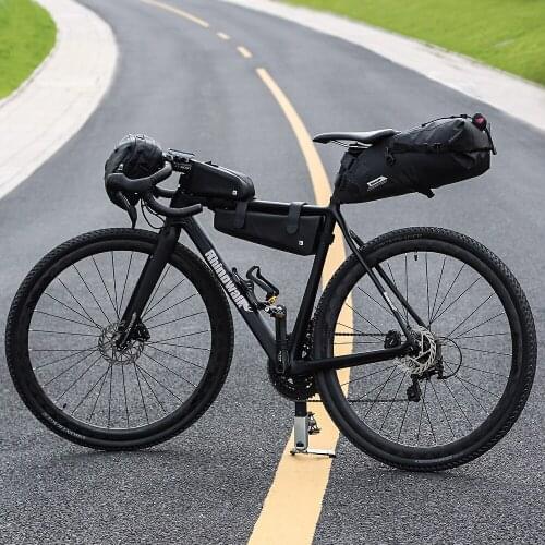 Rhinowalk Waterproof Bike Bag Reflective Large Capacity Foldable Bicycle Saddle Bag Cycling Pannier MTB Trunk Bike Accessories
