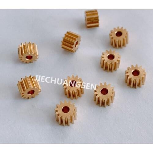 0.4 modulus 13 teeth copper gear 0.4M 13T 1.98 mm 2 MM hole diameter 4 * 6 MM