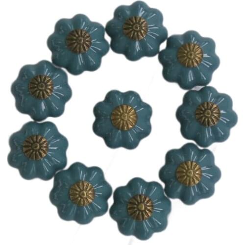 10Pcs Vintage Keramische Knoppen En Handgrepen Deur Kast Lade Kleine Pull Knop Handvat, Meubels Hardware drawer knobs