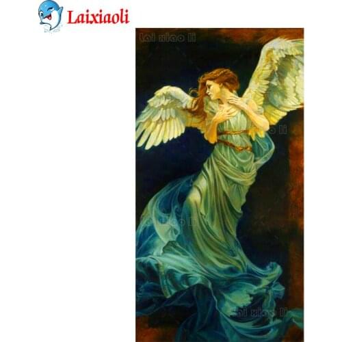 Diamond Mosaic Hot selling home art, angel girl wings Picture Of Diamond Painting Cross Stitch Embroidery Needlework Wall Art
