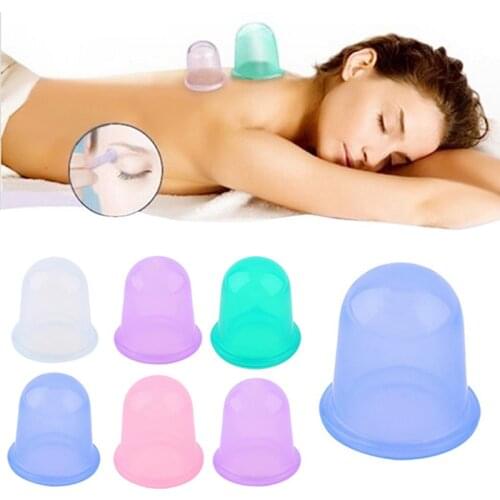 Anti Cellulite Massager Vacuum Cans Silicone Cupping Cups Family Full Body Massage Back Massage Suction Helper Health Care