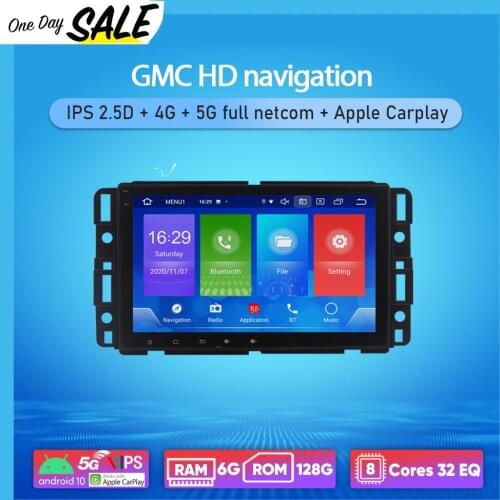 Car GPS Radio Android 10 Multimedia For GMC Sierra Yukon Denali Acadia Savana Chevrolet Express Traverse Equinox Autoradio 2 Din