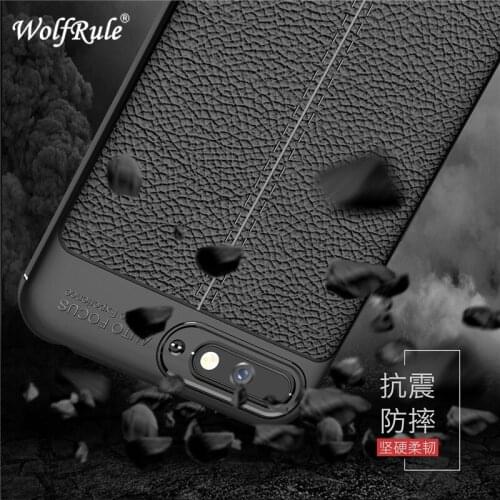 WolfRule Huawei Y6 2018 Cases Cover Shockproof Luxury Leather TPU Back Case For Huawei Y6 2018 Phone Fundas Huawei Y6 Prime 2018