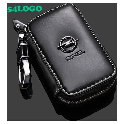 For BMW Audi Opel Fashion Simple Key Holder Genuine Leather Wallet Key Wallet Organizer Bag Car Housekeeper Wallet Card Holder