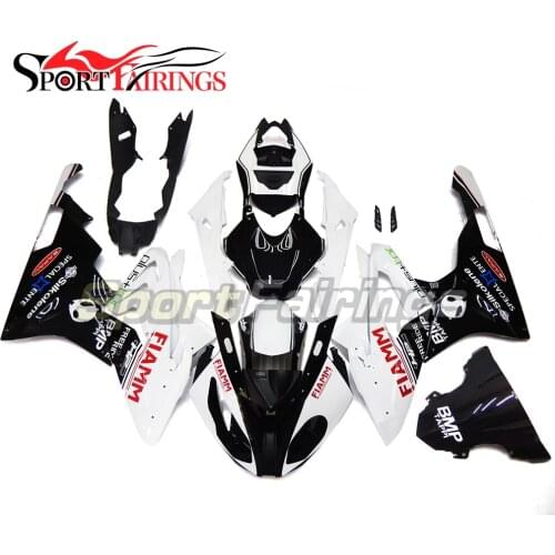 For BMW S1000RR 2015 2016 Fairings Complete Injection ABS Plastic Fairing Kits Body FIAMM White Black ABS Injection Covers New