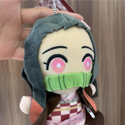 Demon Slayer 15cm Cartoon Blade Plush Doll Pendant Kamado Nezuko Lovely Girl Warme Cute Tanjirou Toy