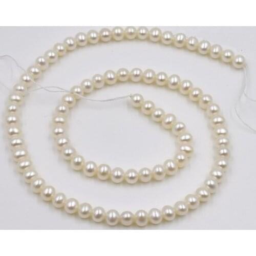 Near Round Freshwater Pearl Loose Beads,4-5mm White Color Natural Pearl Jewellery,Free Shipping
