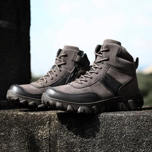 2021 Autumn Winter Military Boots Outdoor Male Hiking Boots Men Special Force Desert Tactical Combat Ankle Boots Men Work Boots