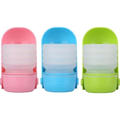 Outdoor Foldable Dog Water Cup Leak-proof Pet Dog Drinking Fountain Portable Pet Accompanying Water Bottle For Walking Travel