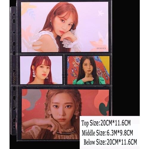 20pages 6inch 4 pockets cards page Photo Album cards combination page for Magical currency collection board game star Post card