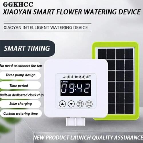 1/2/3 Pump Intelligent Drip Irrigation Controller Garden Solar Plant Irrigation Timer System Automatic Watering Device Kit