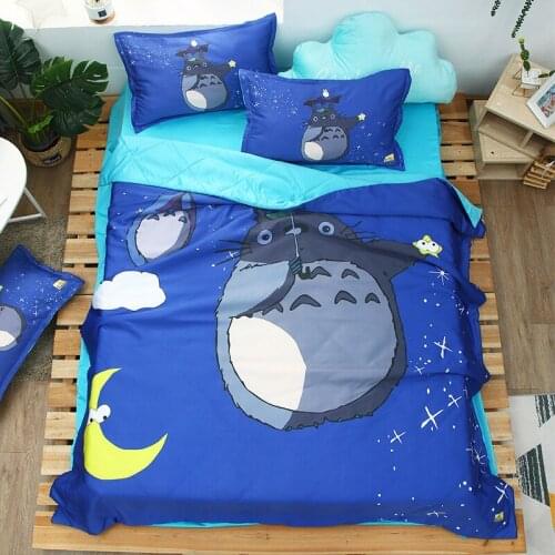 2021 New Soft Summer Quilts Totoro Printed Patchwork Duvet Soft Cool Comforter Flower BedSpread