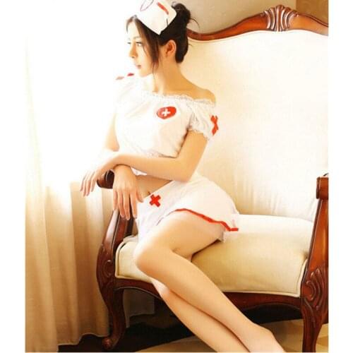 New Hot White Nurse Women sexy dress sexy lingerie hot Cosplay Costume Uniform Nurse role-playing nurse costumes erotic lingerie
