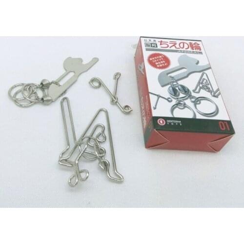 New Set of 3PCS Metal Brain Teaser Puzzles Game for Adults Children High Difficulty Level