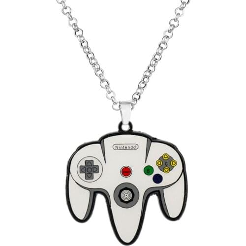 Game Controller Necklace Alloy toy model Pendant Necklaces Men Women Fashion Jewelry Link Chain Choker Accessory