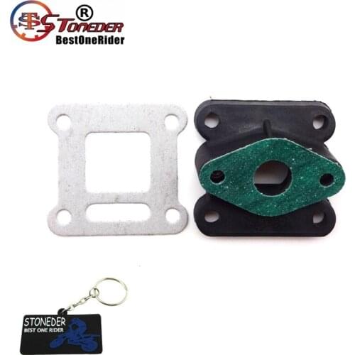 STONEDER Engine Inlet Manifold Intake Pipe Gasket For 2 Stroke 47cc 49cc Mini Moto Quad Dirt Bike Pocket Bike Kids ATV