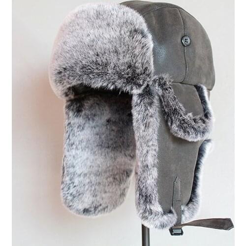 Bomber Hats Winter Warm Russian Ushanka Hat With Ear Flap Trapper Cap Mens Women Unisex Warm Trapper Aviator Trooper Earflap