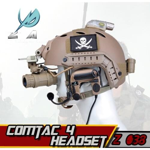 Z-TAC Earphone Element z tactical Comtac 4 Noise-canceling Airsoftsports Tactical Headphones Military Hunting Tactical Headset