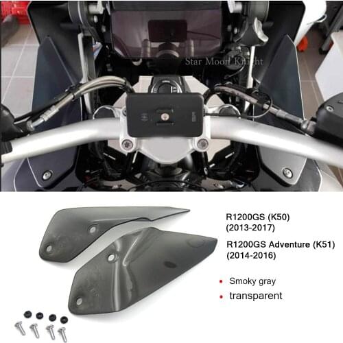 For BMW R 1200 GS R1200GS ADV K50 K51 2014 2015 2016 2017 Upper Deflector Side Windshield Windscreen Motorcycle Wind Deflector