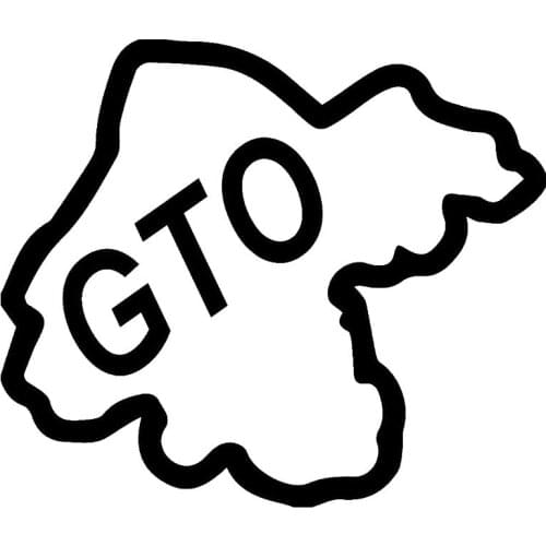 15.1X12.9CM GUANAJUATO GTO #2 Mexico State Map Car Sticker Car-styling Vinyl Decal Black/Silver Accessories S8-0545