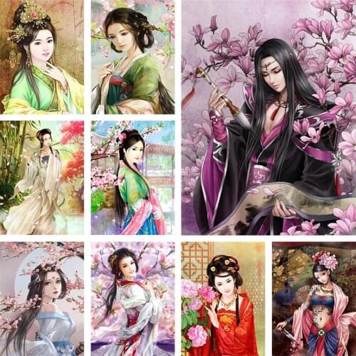 ZOOYA-diamond Painting New Portrait Diamond Embroidery Womens Rhinestone Mosaic Home Decoration Picture