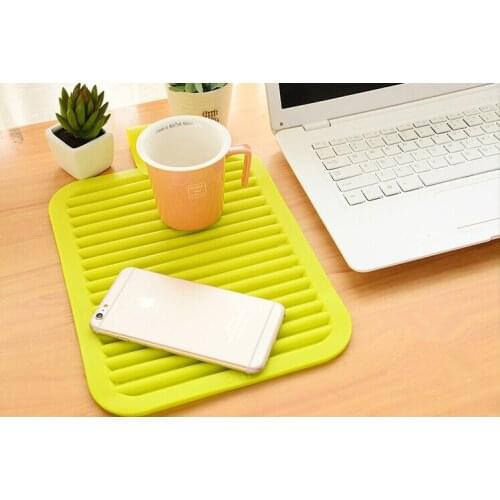 1PC 30X22.5CM Multifunction silicone coaster Non-slip silicone Heat Resistant Mat Coaster Cushion Placemat Pot Holder LB 271