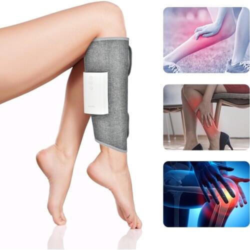 1pc Wireless Air Compression Leg Massager Rechargeable Wrap Relieve Calf aricose Veins Physiotherapy Fatigue Massage Relaxation
