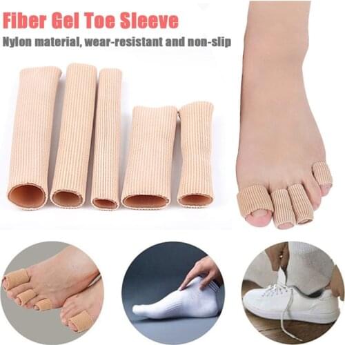 1Pc 15cm Silicone Cover Cut Toe Set Fabric Gel Tube Sleeve Cap for Hammer Toe Finger Separation Protector Foot Care