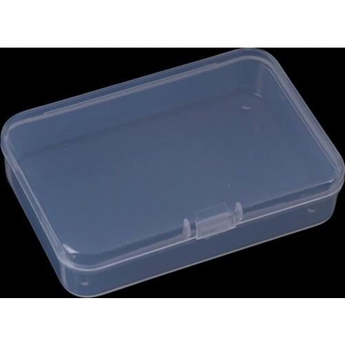 1PCS PP Material Transparent Plastic Storage Box Clear Multipurpose Display Case Plastic Jewelry Storage Boxes Wholesale