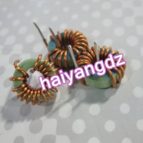 10pcs/13mm 10UH 8A 0.9 Line 5052 Blue green ring Magnetic ring inductors