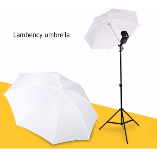 2018 Newest 33in 83cm Pro Studio Photography Flash Translucent Soft Lambency Umbrella White Nylon Material Aluminum Shaft