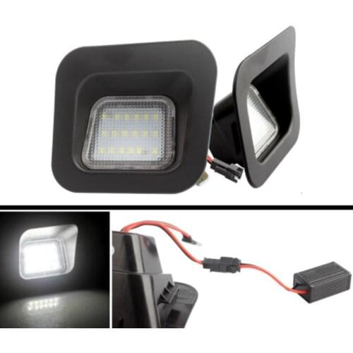 2x LED Car License Number Plate Lights for Dodge RAM 1500 2500 3500 2003-2015 Auto White Illumination Licence Plate Light