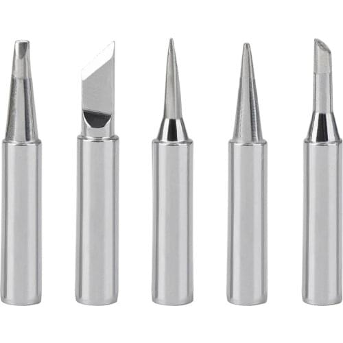 5PCS/lot I/K/B/3C/2.4D Universal 936 908 908s For Soldering Station Solder Iron Welding Tip Head Top Sting BGA Lead-free Tools