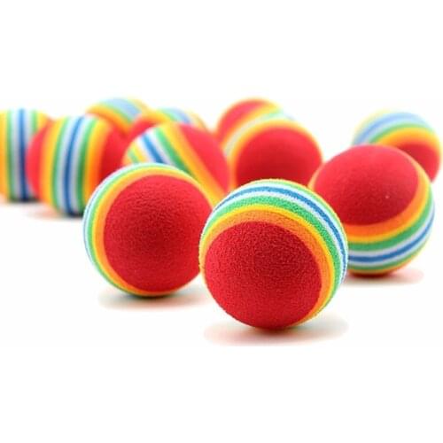 3.5CM Mini Pet Dog Cat EVA Ball Toy Resistance To Bite pets Chew Toys Funny French Bulldog Pug Toy Puppy Pet Training Products