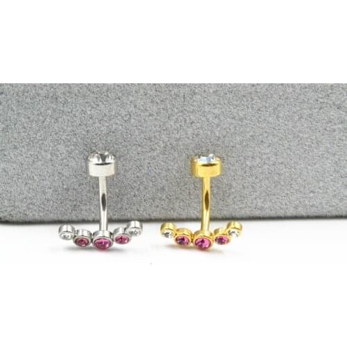 50PCS Shine Navel Belly Ring Button Bar Navel Rings Body Piercing Jewelry 14G New Sexy Women Body Jewelry