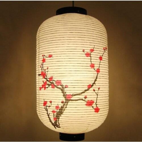 Japanese And Korean Ornaments Mid-Autumn Festival Paper Lanterns Chandeliers Plum Blossom Antique Sushi Cuisine Decoration