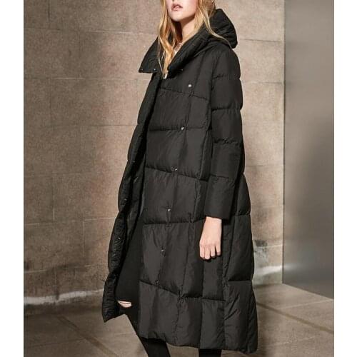 Long Women Thick Duck Down Coat Women Winter Down Jacket Hooded Winter Women Down Coat Any Size